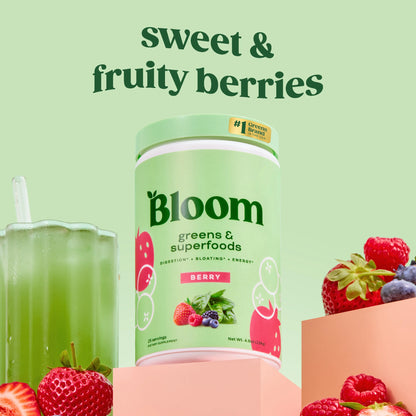 Greens & Superfoods Powder, Mixed Berry, 25 Servings