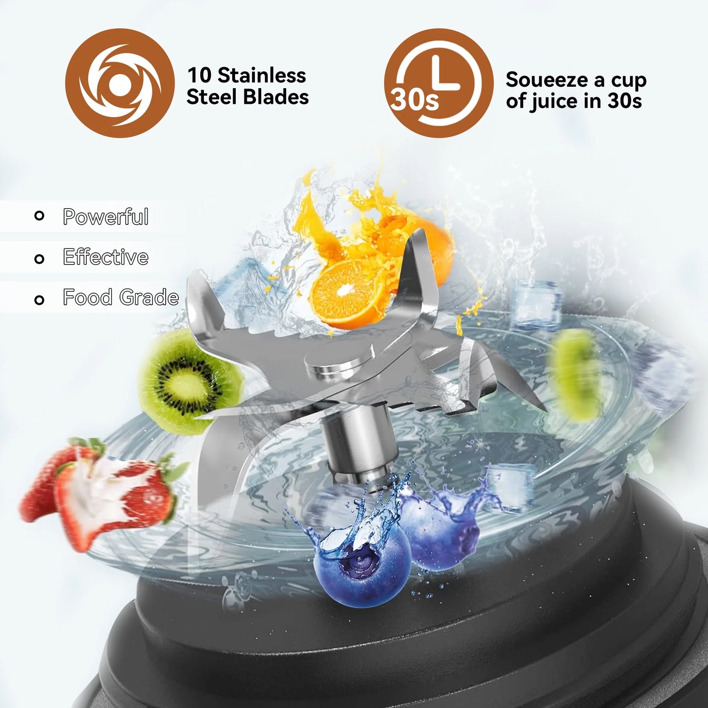 Personal Portable Blender, Small Kitchen Appliances Blender Cup for Shakes and Smoothies Rechargeable Shaker Bottle, 20Oz