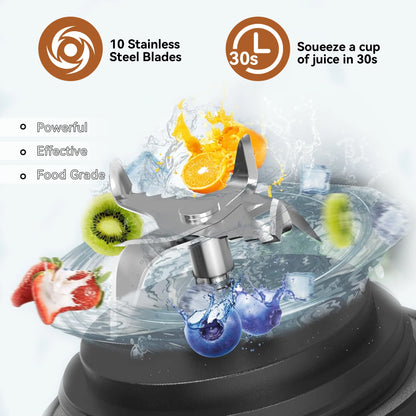 Personal Portable Blender, Small Kitchen Appliances Blender Cup for Shakes and Smoothies Rechargeable Shaker Bottle, 20Oz