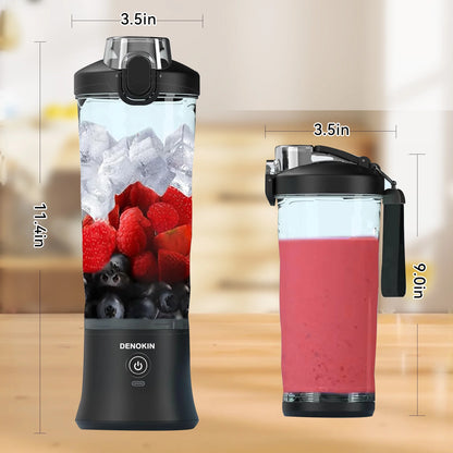 Personal Portable Blender, Small Kitchen Appliances Blender Cup for Shakes and Smoothies Rechargeable Shaker Bottle, 20Oz