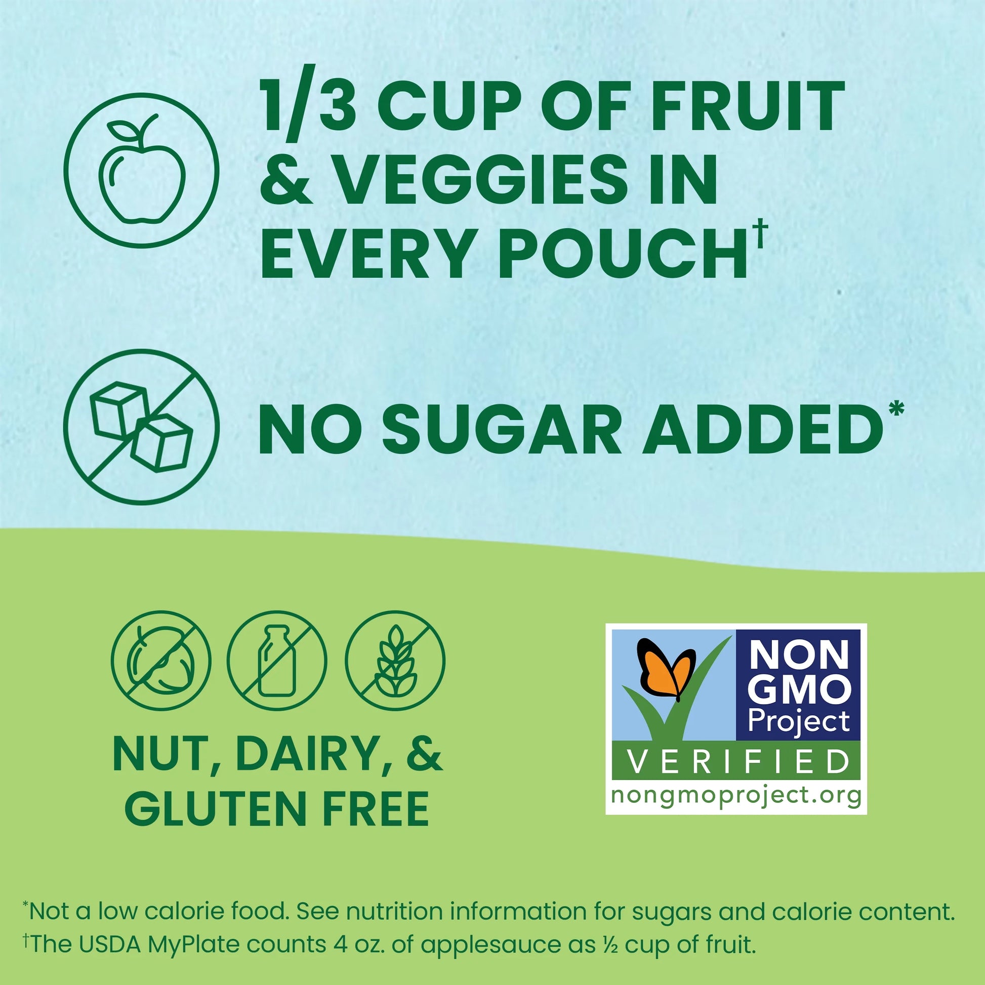 Fruit & Veggiez Applesauce and Puree Variety Pack, Boulder Berry and Pedal Peach Snack Pouches Variety Pack, 3.2 Oz, 40 Pack