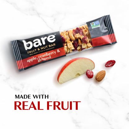 Bare Fruit & Nut Bars, Apple, Cranberry & Almond, 1.41 Oz, 5 Count