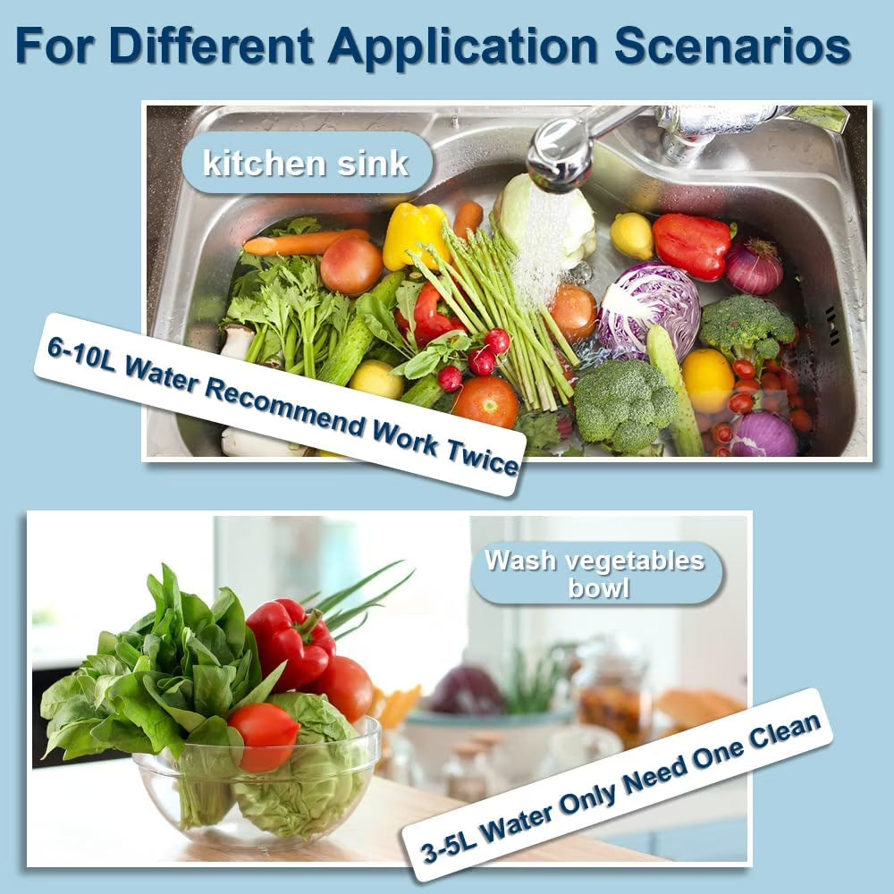 Fruit and Vegetable Washing Machine,Kitchen Gadget Portable Fruit Cleaner Device in Water-Fruit and Vegetable Cleaner for Cleaning Fruit, Vegetable, Tableware (Green)