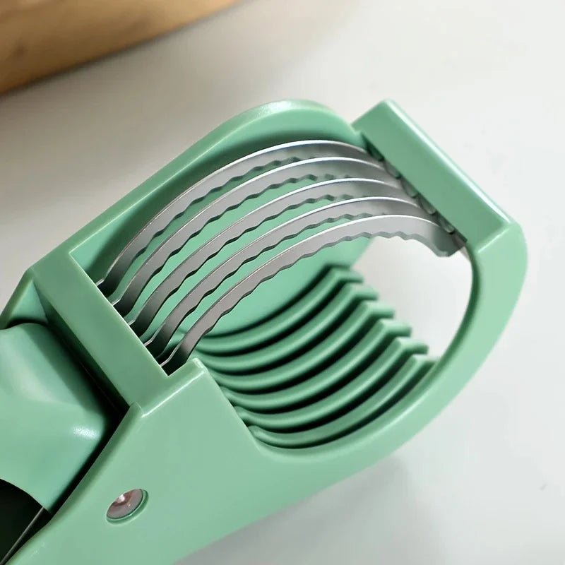 1Pc Kitchen Fruit Slicer Multifunctional Fruit and Vegetable Slicer Fruit Slicer Pro Rustproof for Bbq/Catering Cucumber Slicer
