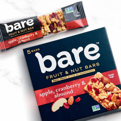 Bare Fruit & Nut Bars, Apple, Cranberry & Almond, 1.41 Oz, 5 Count
