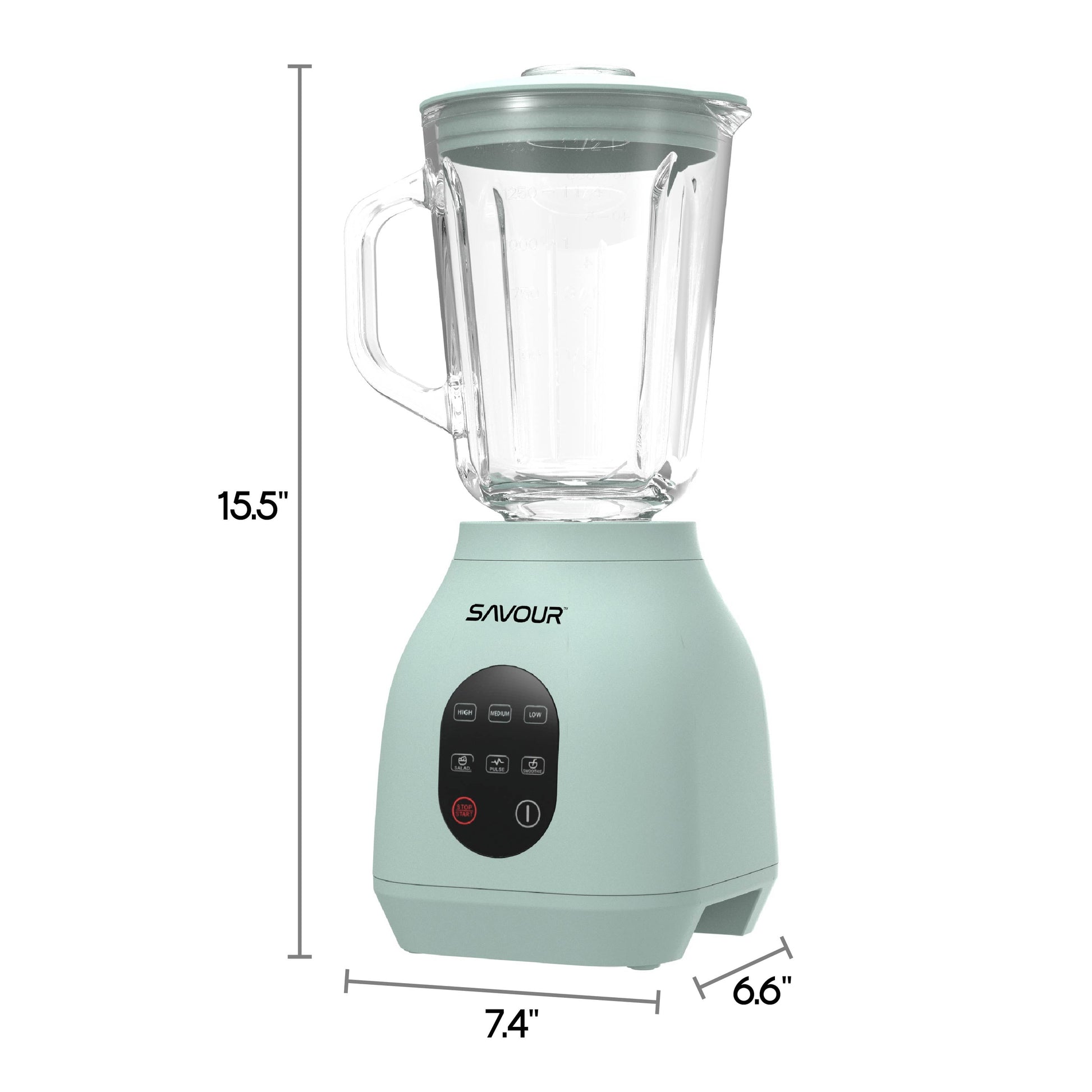 Savour by  500W Touchscreen Smoothie Blender – 50Oz Ice Crushing Countertop Blender for Smoothies, Sauces, Cocktails and More