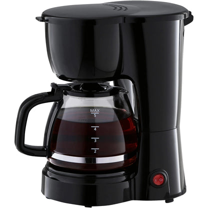 5 Cup Coffee Maker, Black