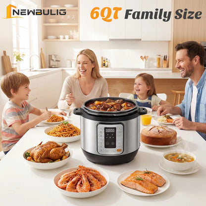 Electric Pressure Cooker 8 Quart Multi Kitchen Appliances, Instant Multi Cooker Stainless Steel Cooker