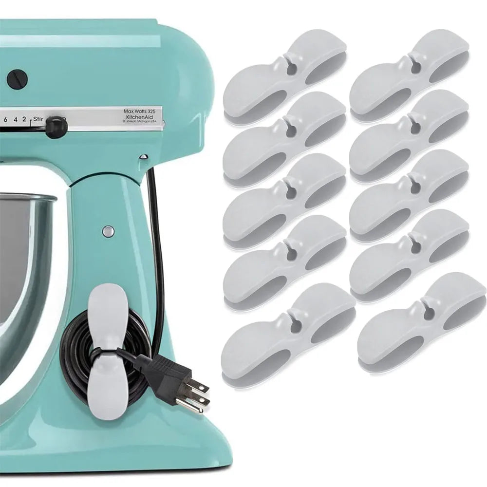 4/10Pcs Kitchen Appliance Cable Organizer Storage Household Rice Cooker Wire Storage Punch-Free Holder Household Organizer