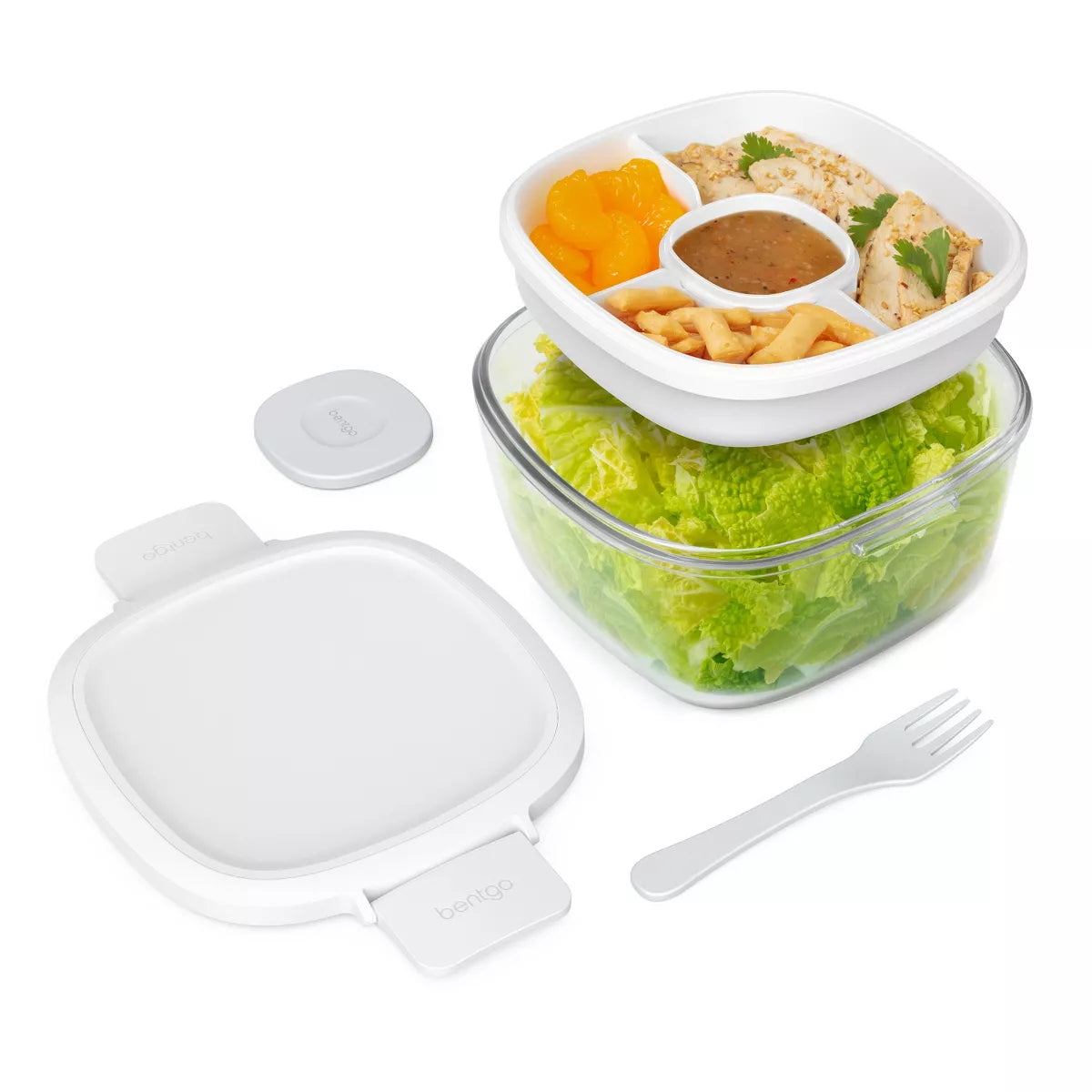 Bentgo 61Oz 6Pc Glass All in One Salad Container