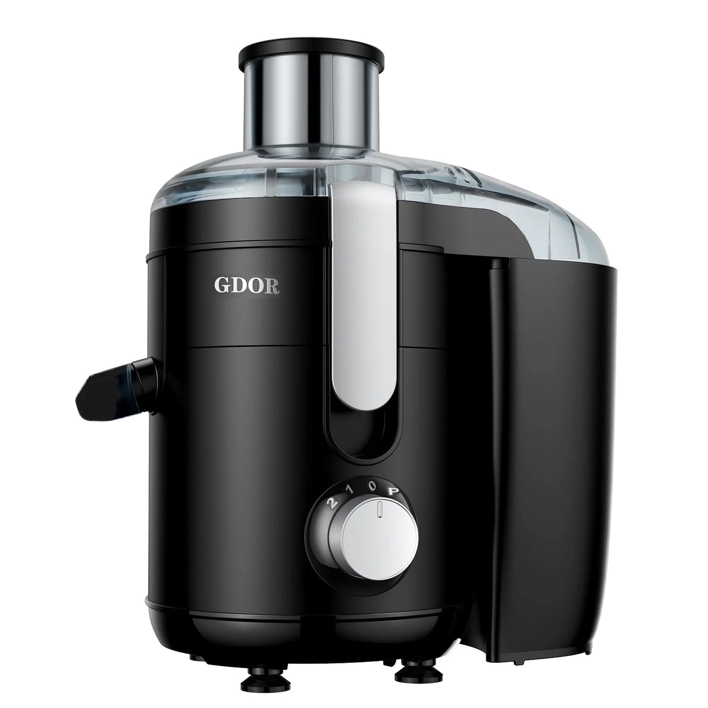 Kitchen Appliances Juicer Machine Dual Speeds Centrifugal Extractor, Titanium Enhanced Cut Disc, 2.5" Feedchute Juicer, Anti-Drip, Includes Cleaning Brush,Black