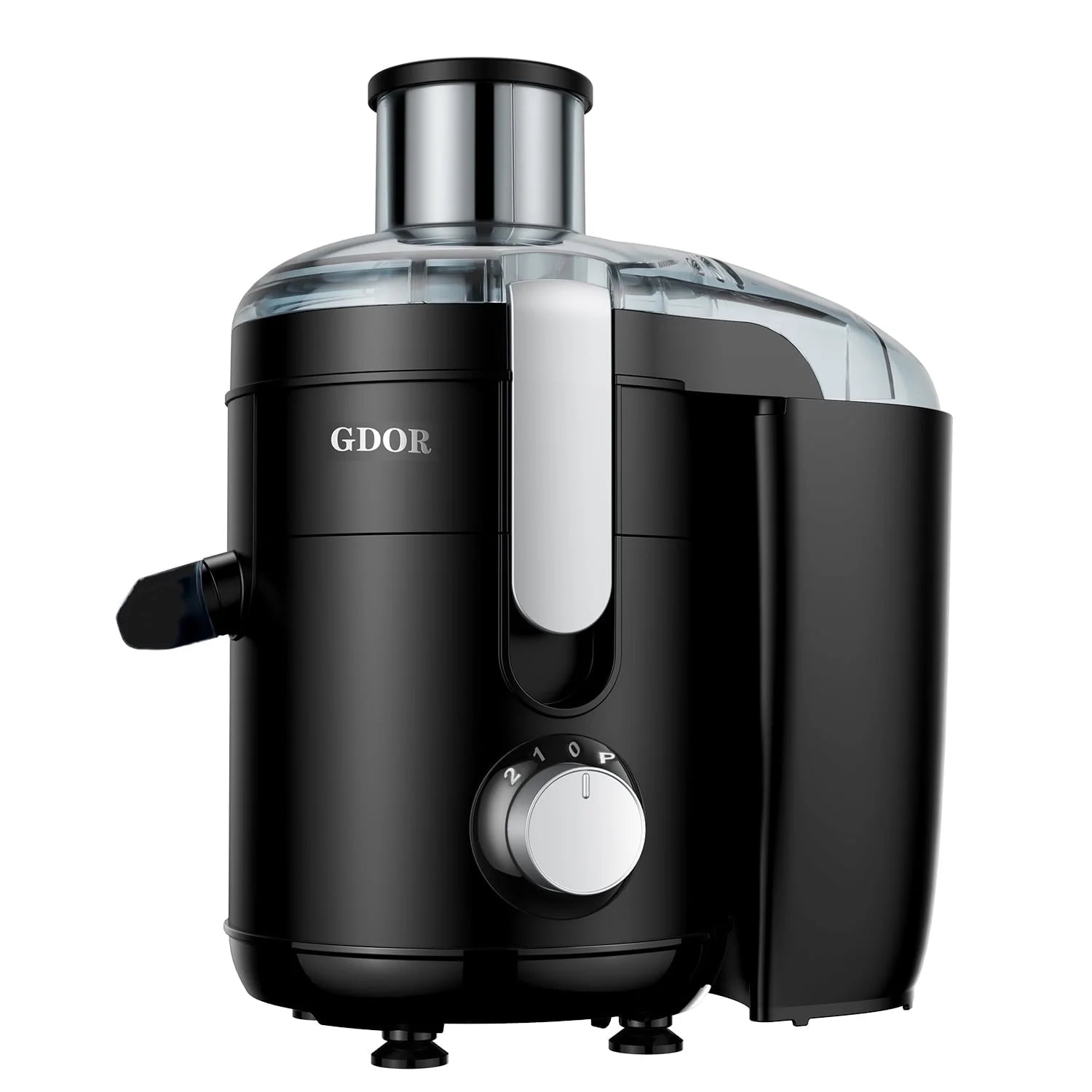 Kitchen Appliances Juicer Machine Dual Speeds Centrifugal Extractor, Titanium Enhanced Cut Disc, 2.5" Feedchute Juicer, Anti-Drip, Includes Cleaning Brush,Black