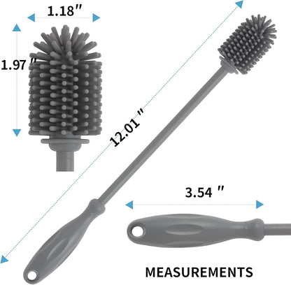 Silicone Bottle Cleaning Brush,Water Bottle Cleaner (2 Pack)