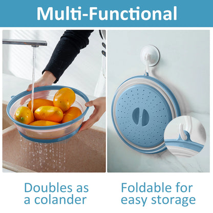 2 Pcs Silicone Microwave Splatter Cover – Microwave Food Cover for Plates, Bpa-Free Splatter Guard, Non-Toxic Kitchen Gadget & Microwave Accessory for Heating Food, Blue