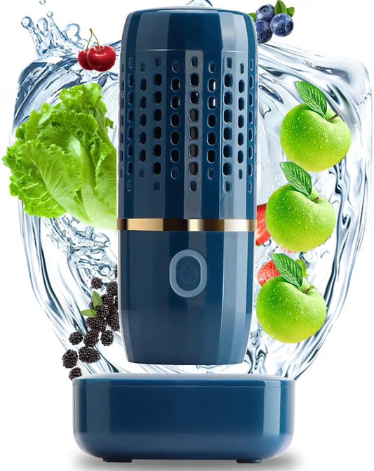 Fruit and Vegetable Washing Machine,Kitchen Gadget Portable Fruit Cleaner Device in Water-Fruit and Vegetable Cleaner for Cleaning Fruit, Vegetable, Tableware (Green)