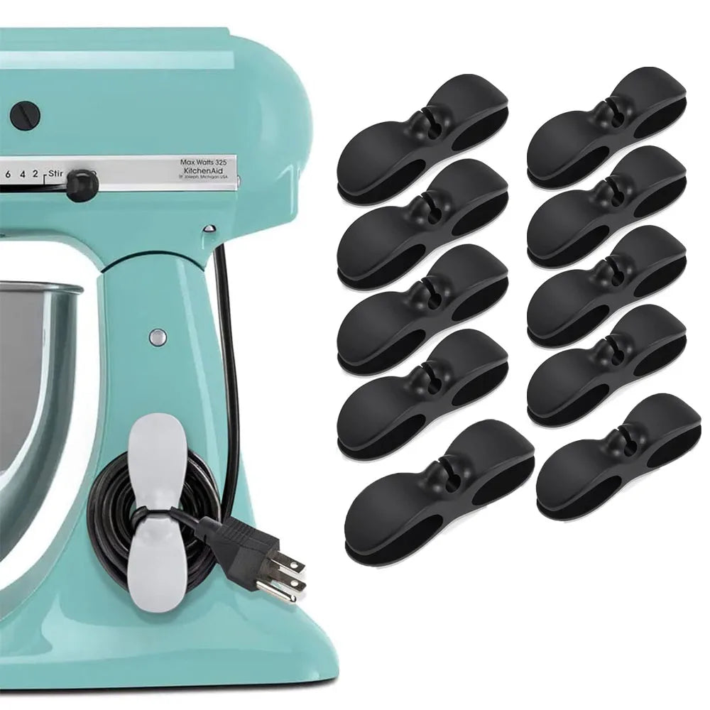 4/10Pcs Kitchen Appliance Cable Organizer Storage Household Rice Cooker Wire Storage Punch-Free Holder Household Organizer