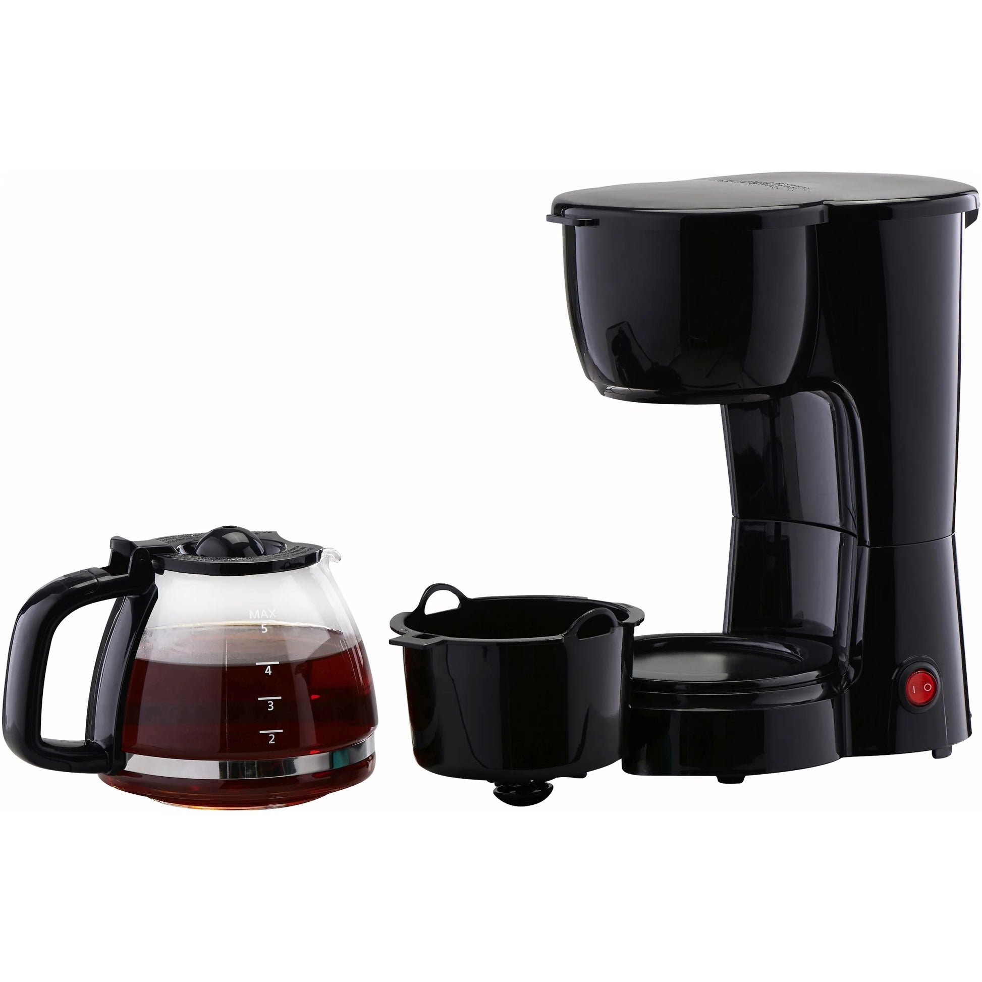 5 Cup Coffee Maker, Black