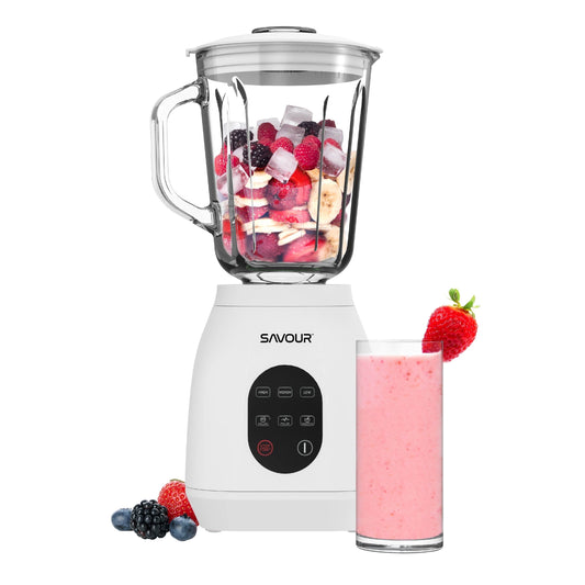 Savour by  500W Touchscreen Smoothie Blender – 50Oz Ice Crushing Countertop Blender for Smoothies, Sauces, Cocktails and More