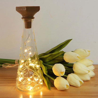 2025 Upgraded Solar Wine Bottle Lights,20 Leds Waterproof Copper Lights, Bottle Lights Fairy Cork String Lights for Christmas, Outdoor, Wedding Decor, Halloween Decor(Warm White)