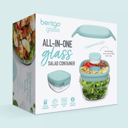 Bentgo 61Oz 6Pc Glass All in One Salad Container