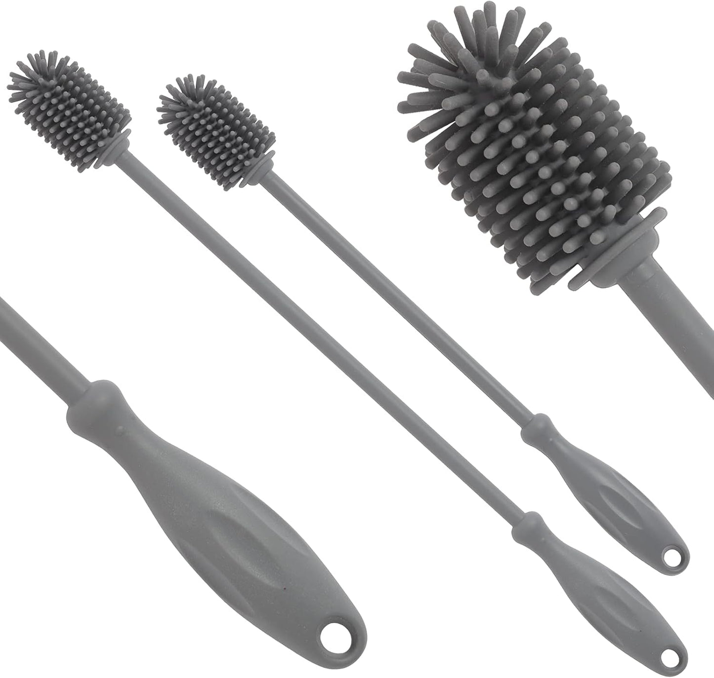 Silicone Bottle Cleaning Brush,Water Bottle Cleaner (2 Pack)
