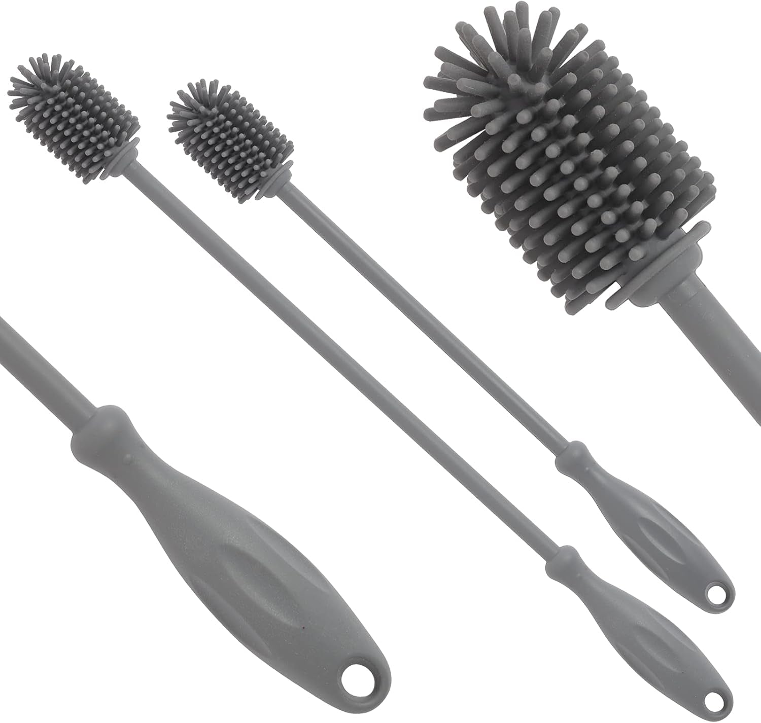Silicone Bottle Cleaning Brush,Water Bottle Cleaner (2 Pack)