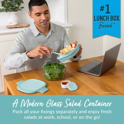 Bentgo 61Oz 6Pc Glass All in One Salad Container