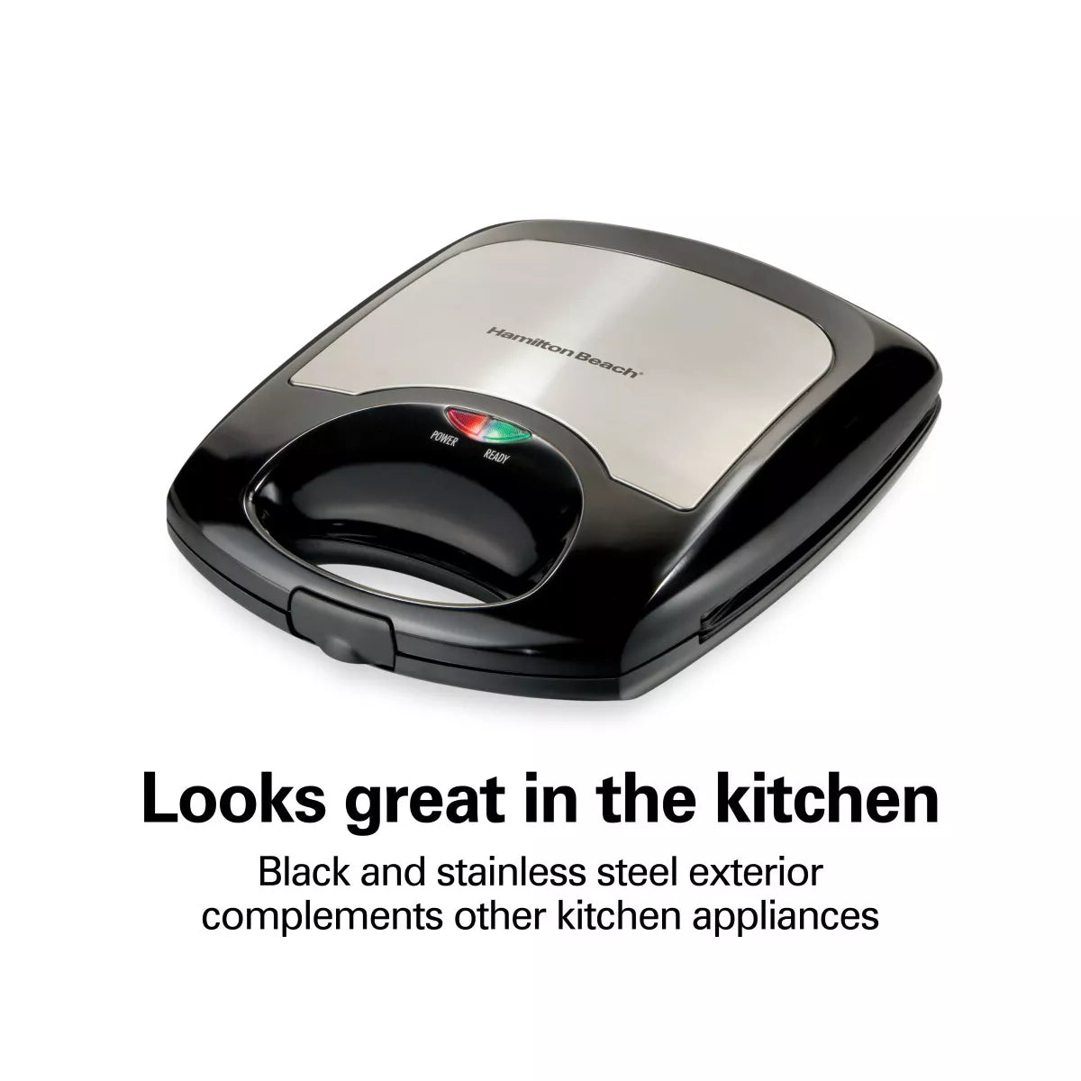 Hamilton Beach 4 Square Belgian Waffle Maker - Stainless Steel