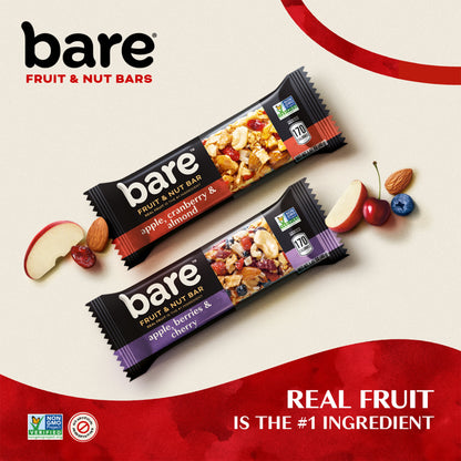Bare Fruit & Nut Bars, Apple, Cranberry & Almond, 1.41 Oz, 5 Count