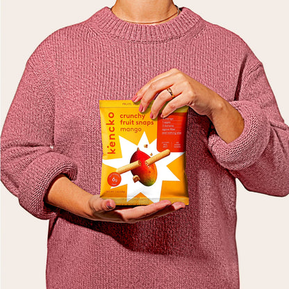 Bocaditos De Mango, Snacks De Fruta Liofilizada, Bolsa De 1 Oz