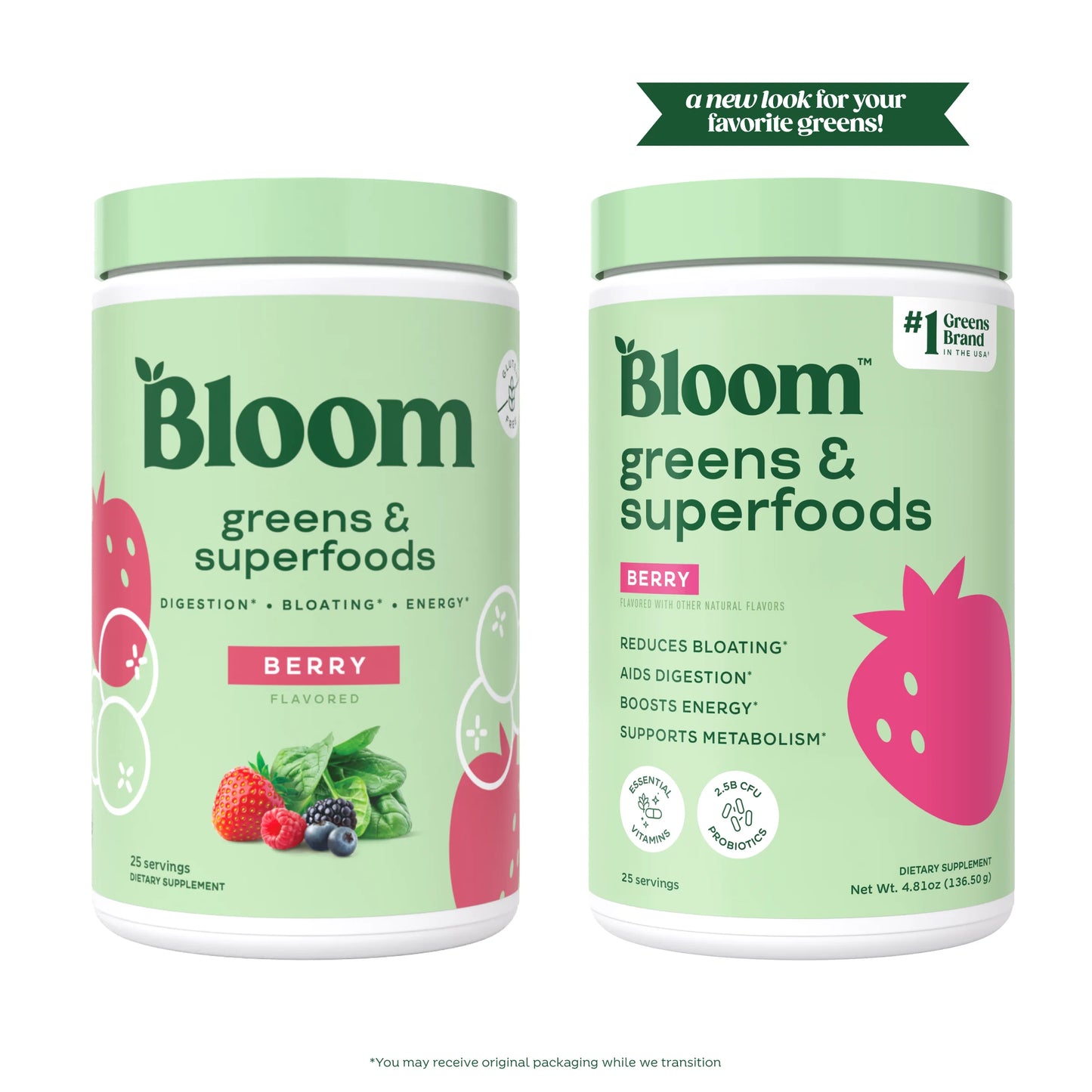 Greens & Superfoods Powder, Mixed Berry, 25 Servings
