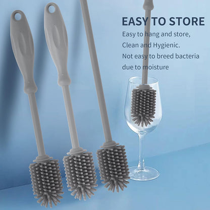 Silicone Bottle Cleaning Brush,Water Bottle Cleaner (2 Pack)