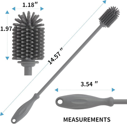 Silicone Bottle Cleaning Brush,Water Bottle Cleaner (2 Pack)