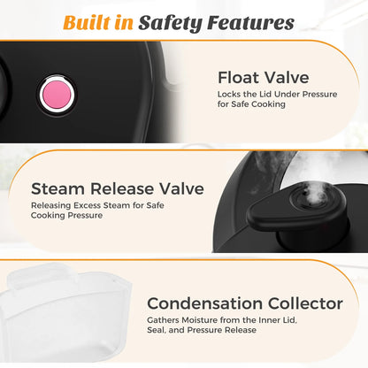 Electric Pressure Cooker 8 Quart Multi Kitchen Appliances, Instant Multi Cooker Stainless Steel Cooker