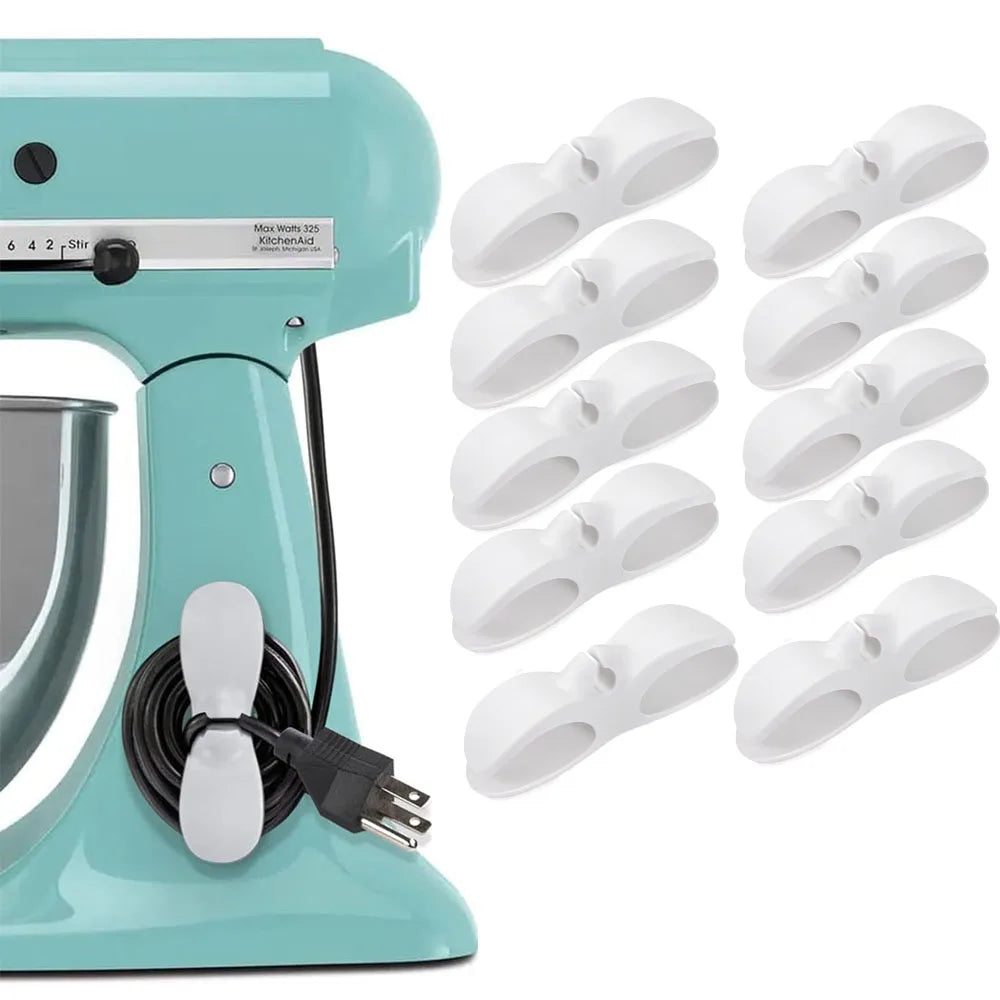 4/10Pcs Kitchen Appliance Cable Organizer Storage Household Rice Cooker Wire Storage Punch-Free Holder Household Organizer